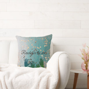 Reichweite für die Sterne werfen Kissen