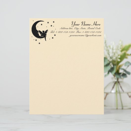 Reichweite für die Sternenbriefe Briefbogen (Stehend Vorderseite)