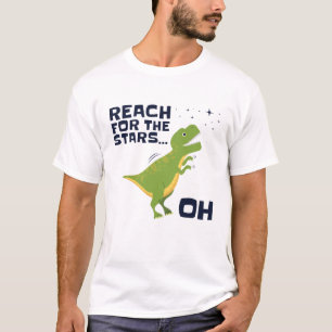 Reichweite für die Sternenhimmel T-Rex Kurze Waffe T-Shirt