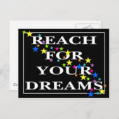 Reichweite für Ihre Träume Postkarte (Vorne/Hinten)