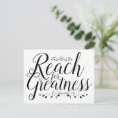 Reichweite für Kalligraphie Postkarte (Stehend Vorderseite)