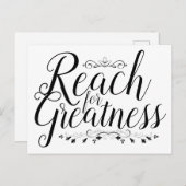 Reichweite für Kalligraphie Postkarte (Vorne/Hinten)