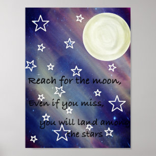 Reichweite zum Mond Poster