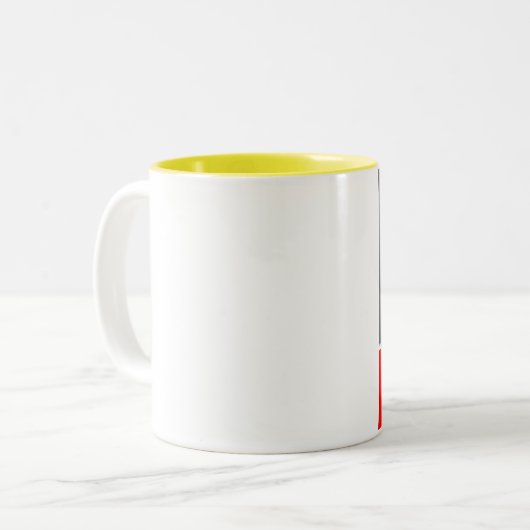 Reichweite Zweifarbige Tasse (Vorderseite Links)