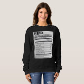 Reid Ernährungsinformation Problem lösen Sweatshirt (Vorne ganz)