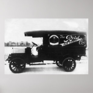 Reid Ice Cream Company Truck Poster