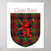 Reid Tartan Scottish Plaid Lion Rampant Poster (Vorne)