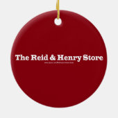 Reid u. die Henry-Speicher-Weihnachtsverzierung Keramik Ornament (Hinten)