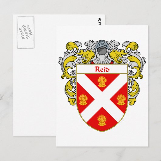 Reide-Wappen (mantled) Postkarte (Vorne/Hinten)
