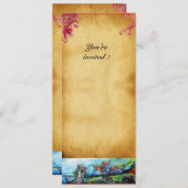 REIDER IN STORM Ritter Reitschloss laden Einladung (Vorne/Hinten)