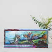 REIDER IN STORM Ritter Reitschloss laden Einladung (Stehend Vorderseite)