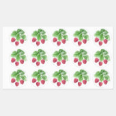 Reif, Beeren, Himbeeren Etiketten (Blatt)