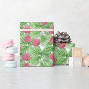 Reif, Beeren, Himbeeren Geschenkpapier