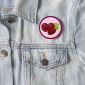 Reif Fresh Summer Red Himbeeren Früchte Berry Button (Beispiel)