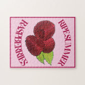 Reif Fresh Summer Red Himbeeren Früchte Berry Puzzle (Horizontal)
