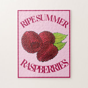 Reif Fresh Summer Red Himbeeren Früchte Berry Puzzle