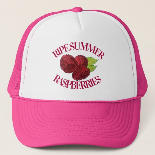 Reif Fresh Summer Red Himbeeren Früchte Berry Truckerkappe (Vorderseite)
