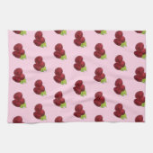 Reif Himbeere Rote Himbeeren Berry Frucht Druck Geschirrtuch (Horizontal)