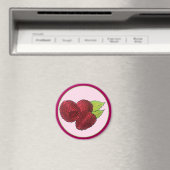 Reif Himbeere Rote Himbeeren Berry Frucht Druck Magnet (In Situ (Geschirrspüler))