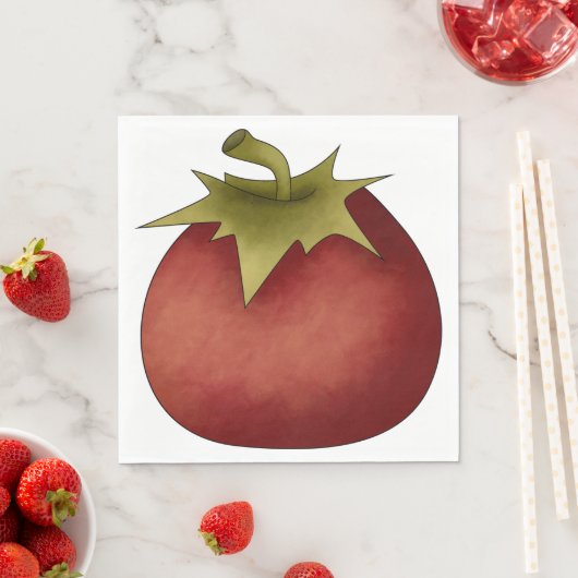 Reif Tomato Papier Napkins Serviette (Beispiel)