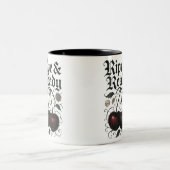 Reif- und Fertigkernen Gothic Graphic Zweifarbige Tasse (Mittel)
