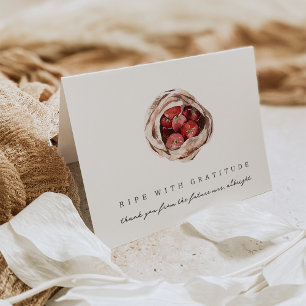 "Reif vor Dankbarkeit" Farmers Market Brautdusche Dankeskarte