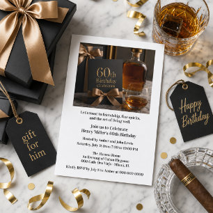 Reif zur Perfektion Whisky 60. Geburtstag Einladung