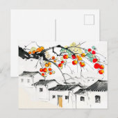 Reife Äpfel in einem chinesischen Bergdorf Postkarte (Vorne/Hinten)