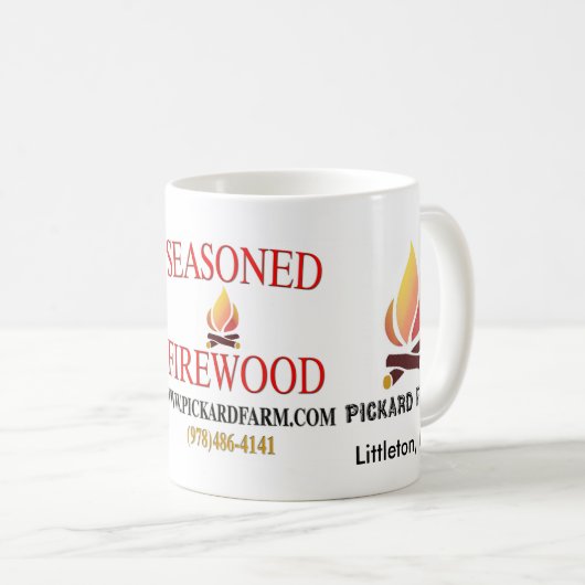 Reife Brennholz-Kaffee-Tasse Kaffeetasse (VorderseiteRechts)