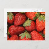 reife Erdbeeren Postkarte (Vorne/Hinten)