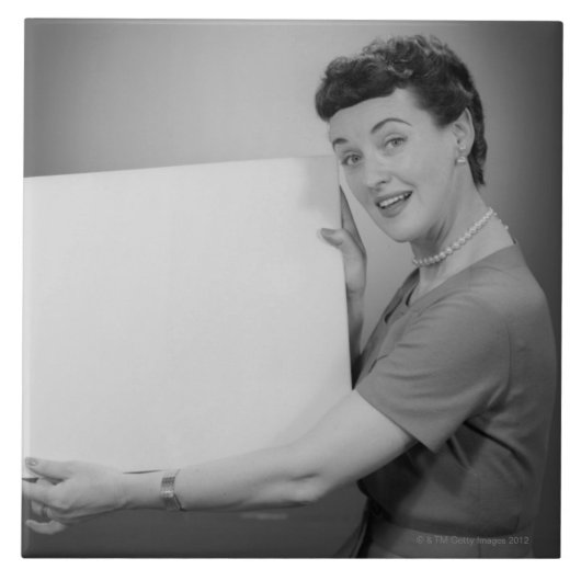 Reife Frau Fliese (Vorderseite)