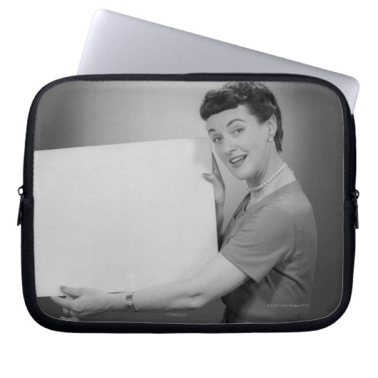 Reife Frau Laptopschutzhülle (Vorderseite)