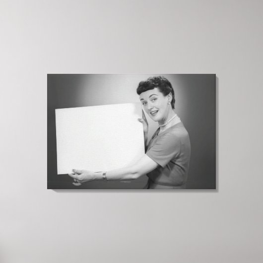 Reife Frau Leinwanddruck (Vorderseite)