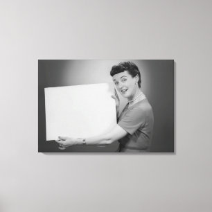 Reife Frau Leinwanddruck