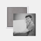 Reife Frau Magnet (Vorderseite/Rückseite)