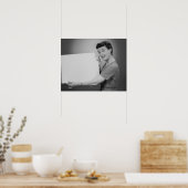 Reife Frau Poster (Küche)