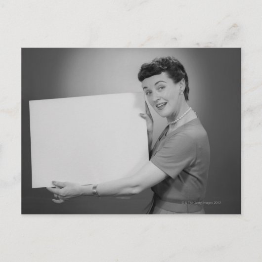 Reife Frau Postkarte (Vorderseite)