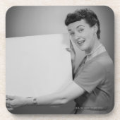 Reife Frau Untersetzer (Vorderseite)