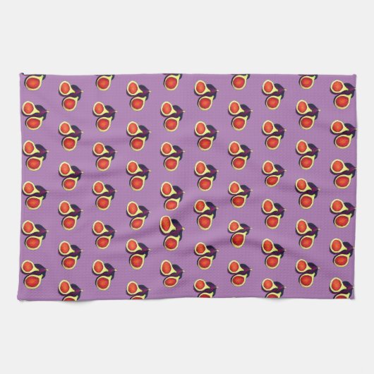 Reife Frische Sommerfiguren Feigenbaum Kochen Geschirrtuch (Horizontal)