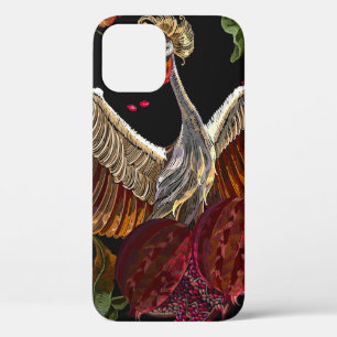Reife Granatapfelfrüchte, Kranvögel und wild Case-Mate iPhone Hülle