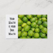 Reife grüne Limes Visitenkarte (Vorderseite)