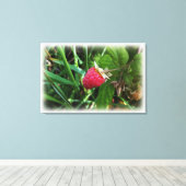 Reife Himbeere Leinwanddruck (Insitu (Holzboden))