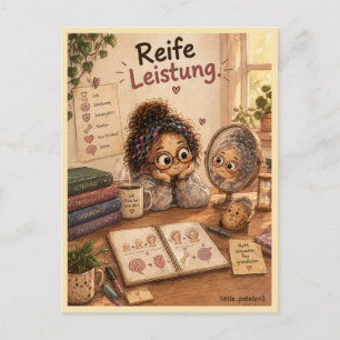 Reife Leistung Feiertagspostkarte