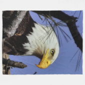 Reife männliche Adler Naher Kopf Shot Fleecedecke (Vorderseite (Horizontal))