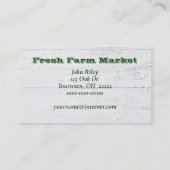 reife Muskelmelonen Visitenkarte (Rückseite)