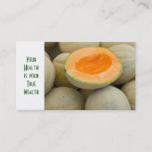 reife Muskelmelonen Visitenkarte (Vorderseite)