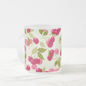 Reife rote Kirsche. Mattglastasse (Vorderseite Links)