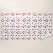 reife, saftige, rote Wassermelone Strandtuch (Vorderseite)