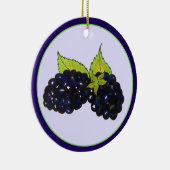 Reife Sommer BlackBerry BlackBerry Berry Berries Keramik Ornament (Rechts)