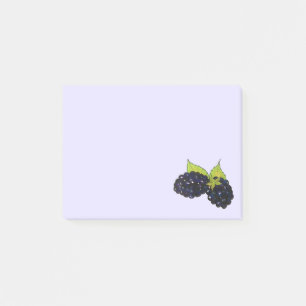 Reife Sommer BlackBerry BlackBerry Berry Berries Post-it Klebezettel